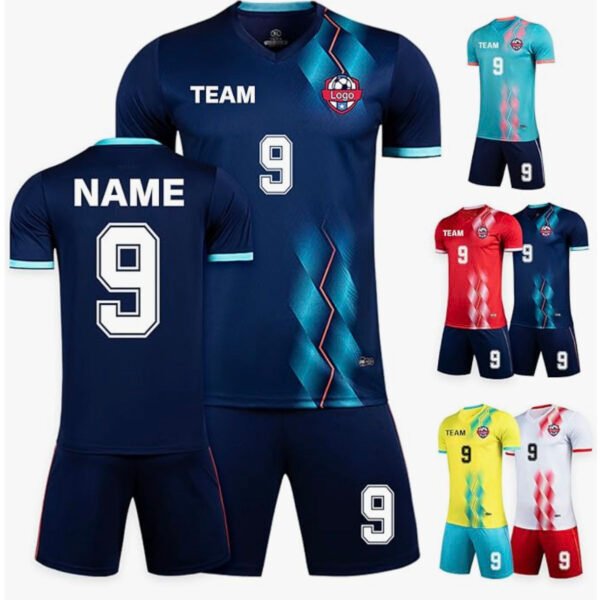 Custom Soccer Jerseys with Sublimated Graphics and Numbers