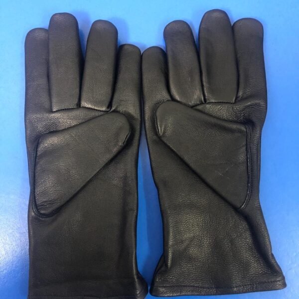 Men’s Heavy-Duty Black Leather Work & Utility Gloves