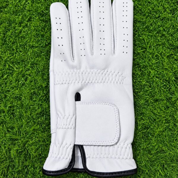 Classic White Cabretta Leather Golf Glove – Breathable Golf Glove for Comfort & Grip