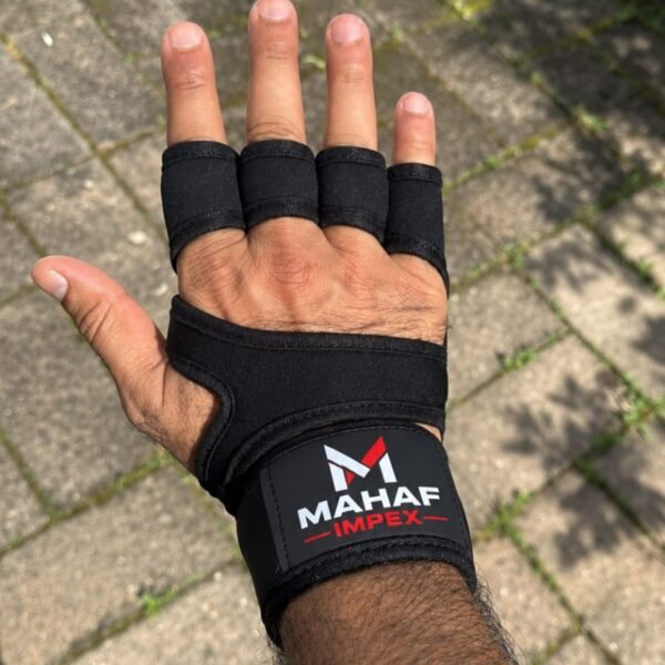 Breathable Gym Workout Gloves – Fingerless Fitness Gloves with Wrist Support