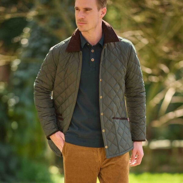 Wellington of Bilmore Men's Quilted Jacket "York" (Olive)