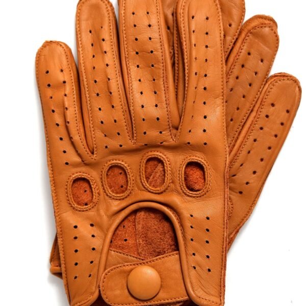 Men's Classic Leather Driving Gloves in Tan