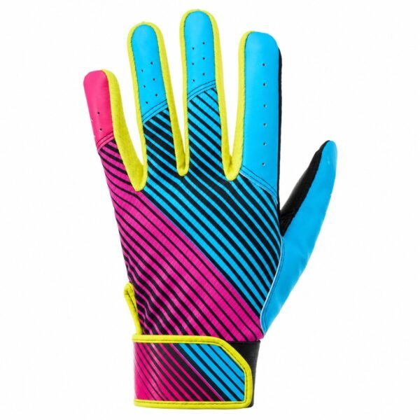 Neon Retro Stripe Pro Batting Gloves